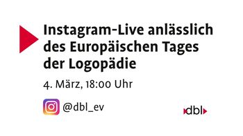 Instagram-Live zum Europäischen Tag der Logopädie
